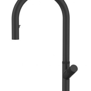 SWAN - PS, izvlečna s tušem, črna mat 1150908
