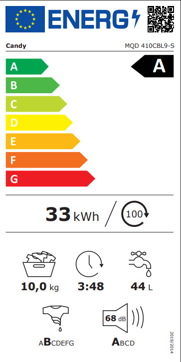 CANDY MQD410CBL9-S SAMODEJNO DOZIRANJE