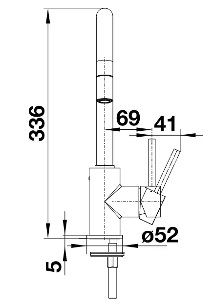 MIDA- S II, HD, crna mat, izvlecna 526653