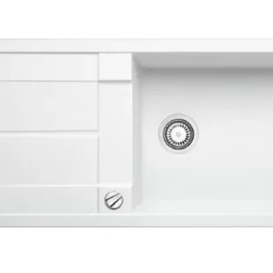 METRA XL 6 S, obracljiv, bela, Silgranit PD 515280 + sifon