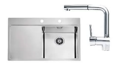 Kuhinjsko korito ALVEUS SET KORITA IN ARMATURE PURE DESNI 1110608