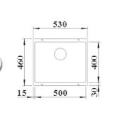 Kuhinjsko korito BLANCO Pomivalno korito BLANCO ROTAN 500-U 526098 + SIFON