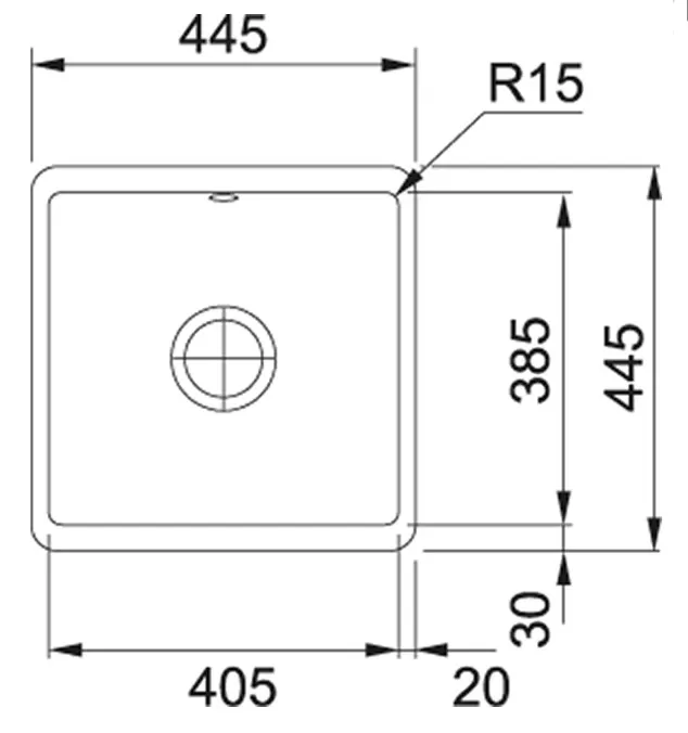 Kuhinjsko korito FRANKE KBK 110-40 126.0380.352 Anthrazit Mat + SIFON