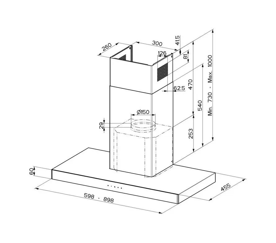 Kuhinjska napa FABER STILO GLASS SMART A90