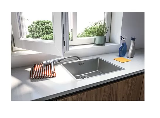 Kuhinjska armatura FRANKE TAROS NEO INOX FIKSNI IZLIV 115.0596.381 (podokenska)