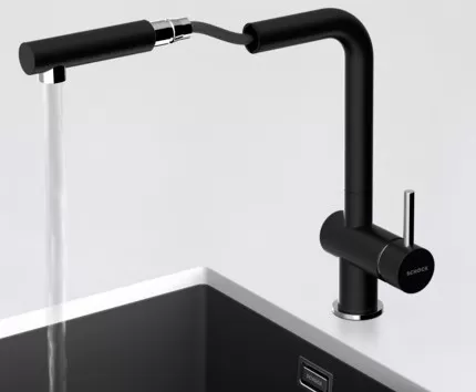 Kuhinjska armatura SCHOCK EPOS 540120 NERO, izvlecna